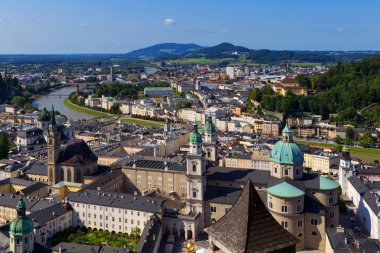 Salzburg tarihi şehir panoraması
