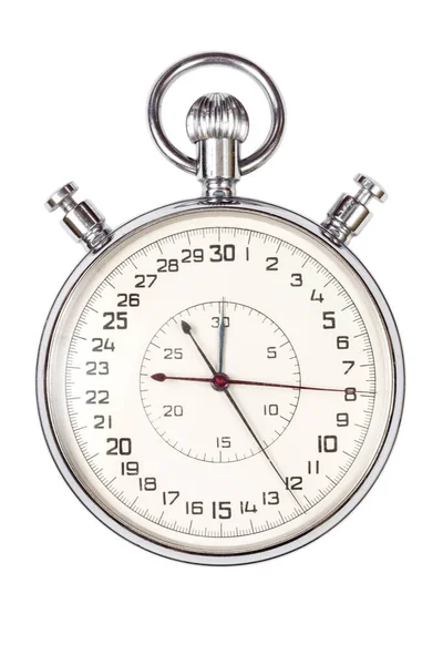 Beyaz Arkaplan Üzerinde Eski Kronometre — Stok fotoğraf