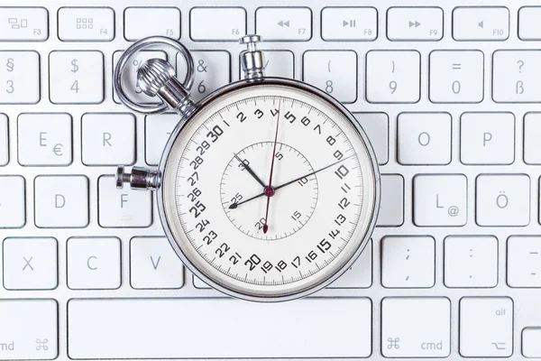 Klavyedeki Kronometreyi Kapat — Stok fotoğraf