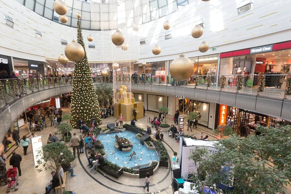 Centro Comercial City Galerie Mall Dezembro 2015 Augsburg Alemanha — Fotografia de Stock