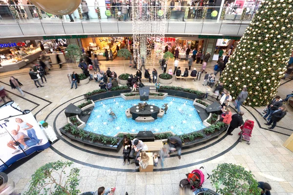Einkaufszentrum City Galerie Mall Dezember 2015 Augsburg Deutschland — Stockfoto