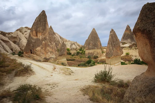 Formaciones Piedra Valle Montañas Capadocia Turquía — Foto de Stock