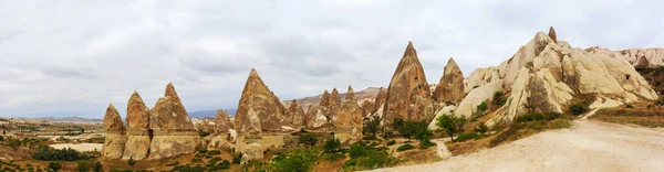 Panoramic Landscape Mountains Cappadocia Turkey — Stock Photo, Image