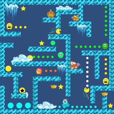 8-bit piksel Retro Arcade oyunu.