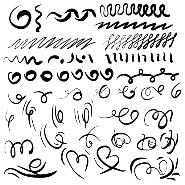 Download Black Marker strokes set — Stock Vector © voinSveta #96504830