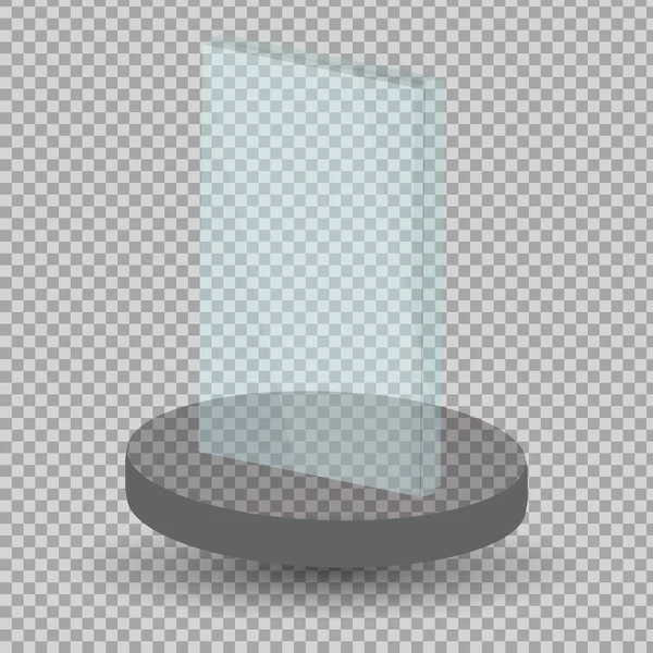 Vide trophée de verre prix vectoriel set . — Image vectorielle