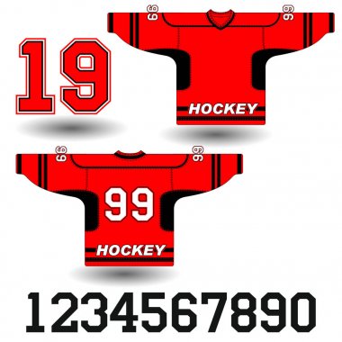 Hokey Jersey vektör çizim