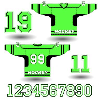 Hokey Jersey vektör çizim