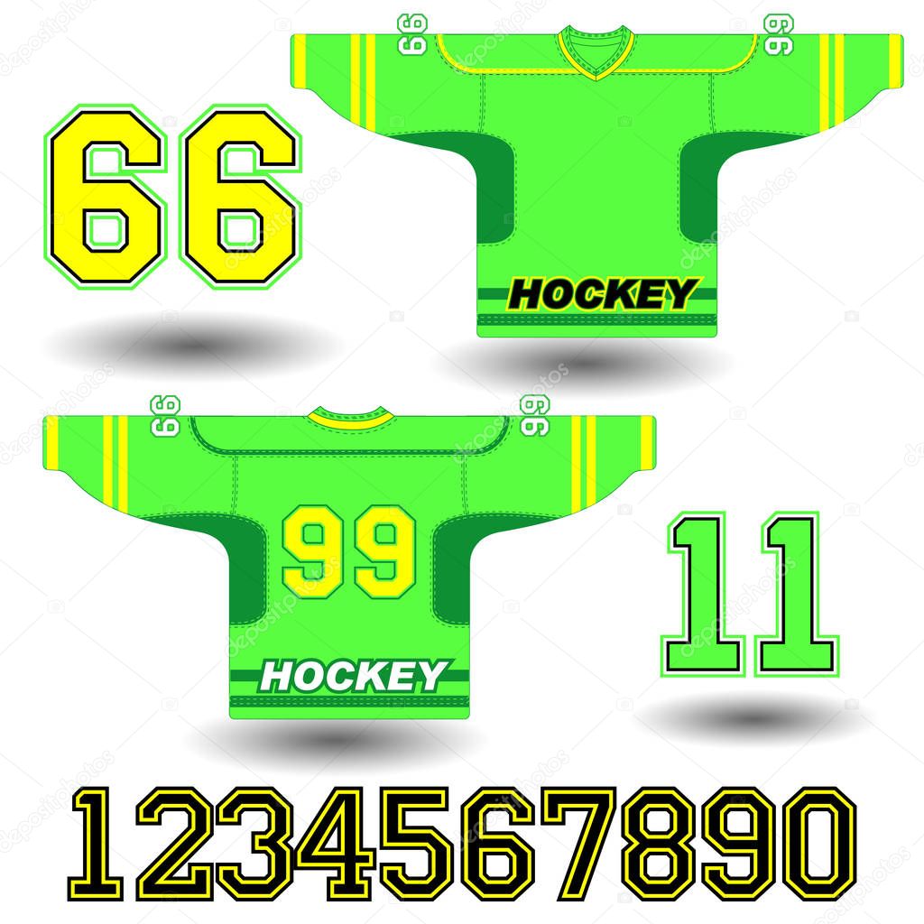 vector illustration of hockey Jersey