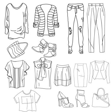 Son moda Bayan giyim kümesi. Kadın ceket kıyafeti,