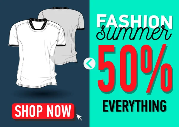 Mode Sommer Web-Banner. Verkauf — Stockvektor