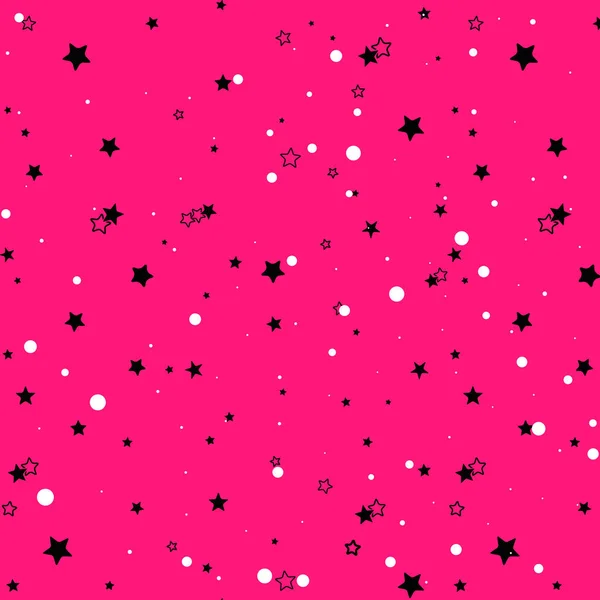 Απρόσκοπτη μοτίβο με νυχτερινό ουρανό και αστέρια. — Διανυσματικό Αρχείο
