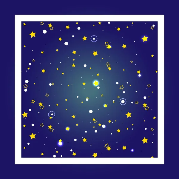 Fondo del cielo estrellado — Vector de stock