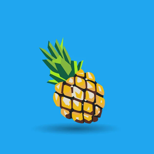 Icono de piña fresca — Vector de stock