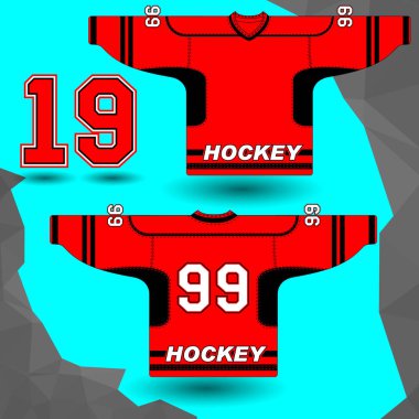 Hokey Jersey vektör çizim