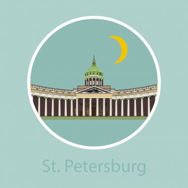 Rusya. Vektör. Siluet. Simge. İşareti