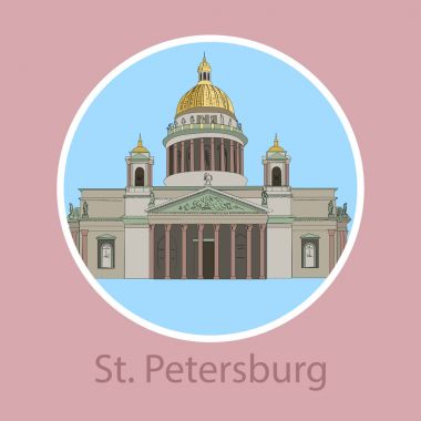 Rusya. Vektör. Siluet. Simge. İşareti