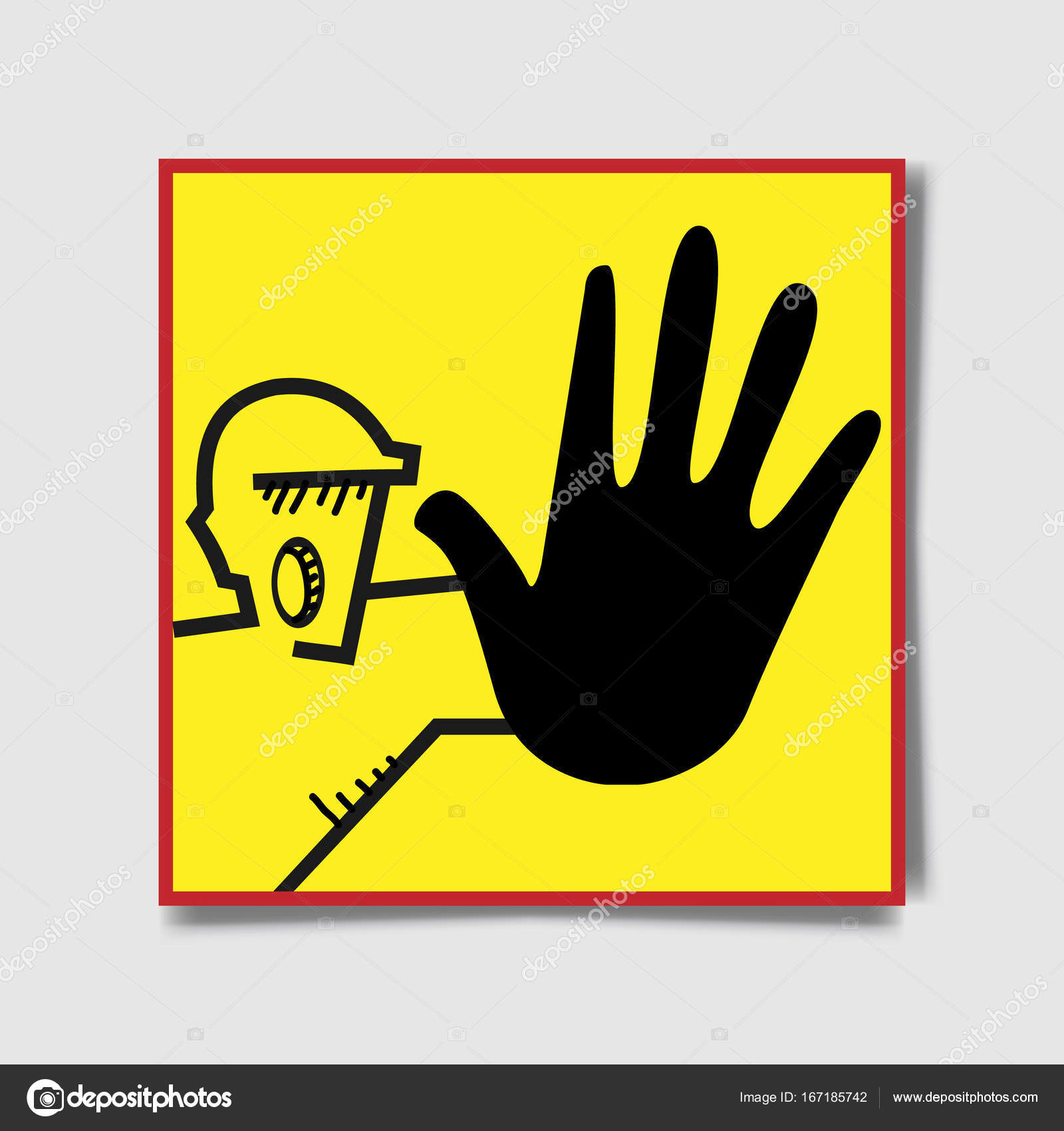 Kein Zutritt für Unbefugte Verbotsschild. kein Eintrag rotes, schwarzes