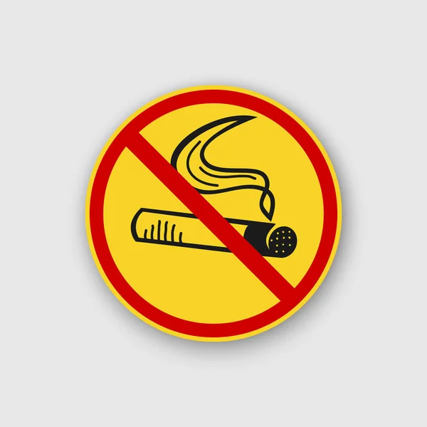 Não fumar sinal — Vetor de Stock