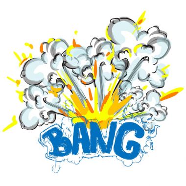 çizgi roman patlama öğeleri tasarımınız için