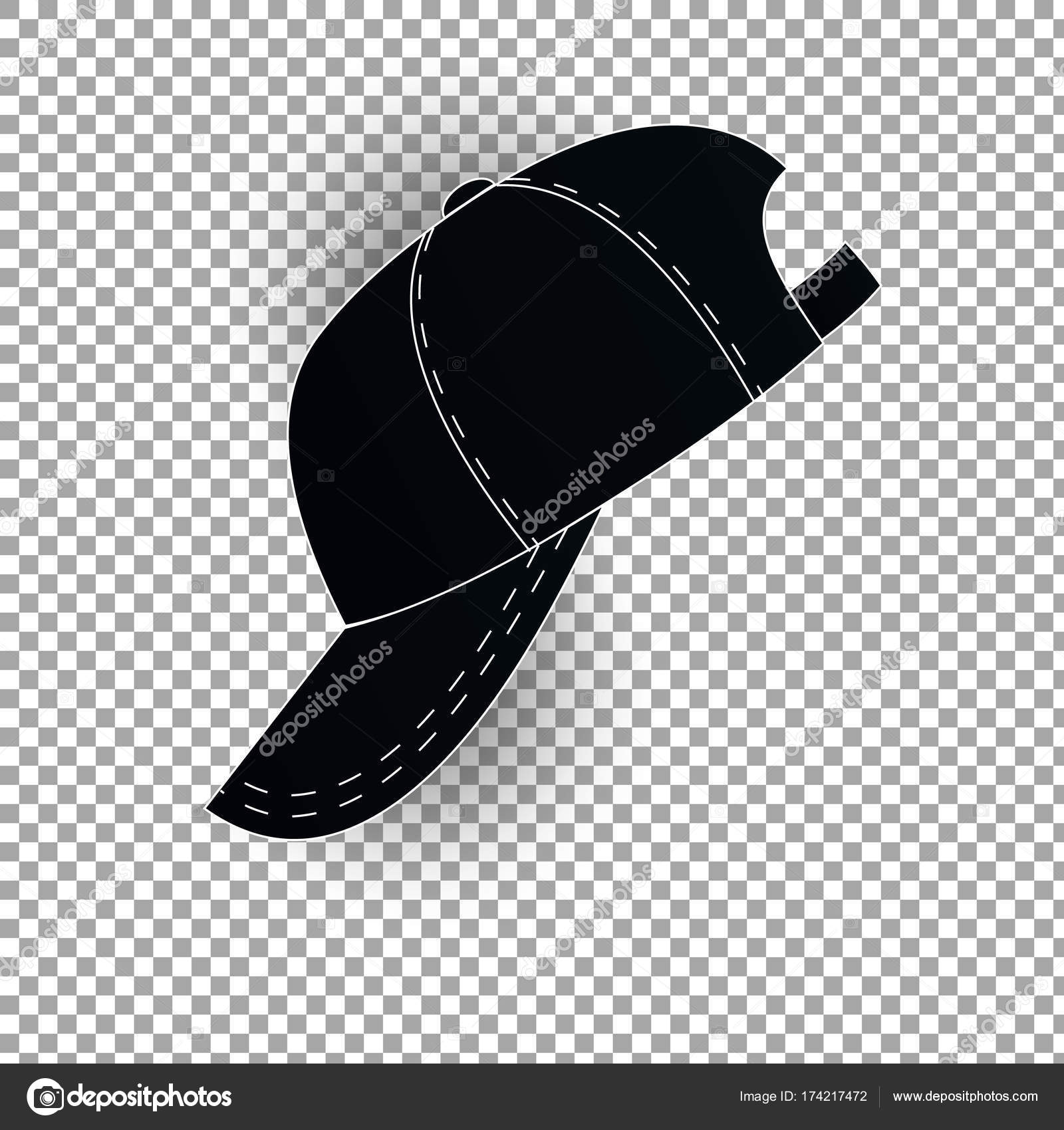 Download White and black baseball cap icon set. Front view. Design ...