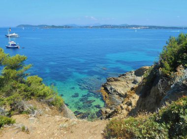 Porquerolles Adası, Hyeres, Fransa.