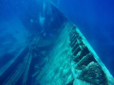 Pomonte batık, Elba Adası, İtalya