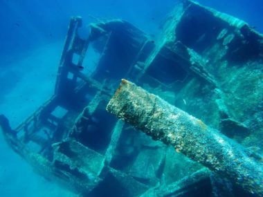 Pomonte batık, Elba Adası, İtalya