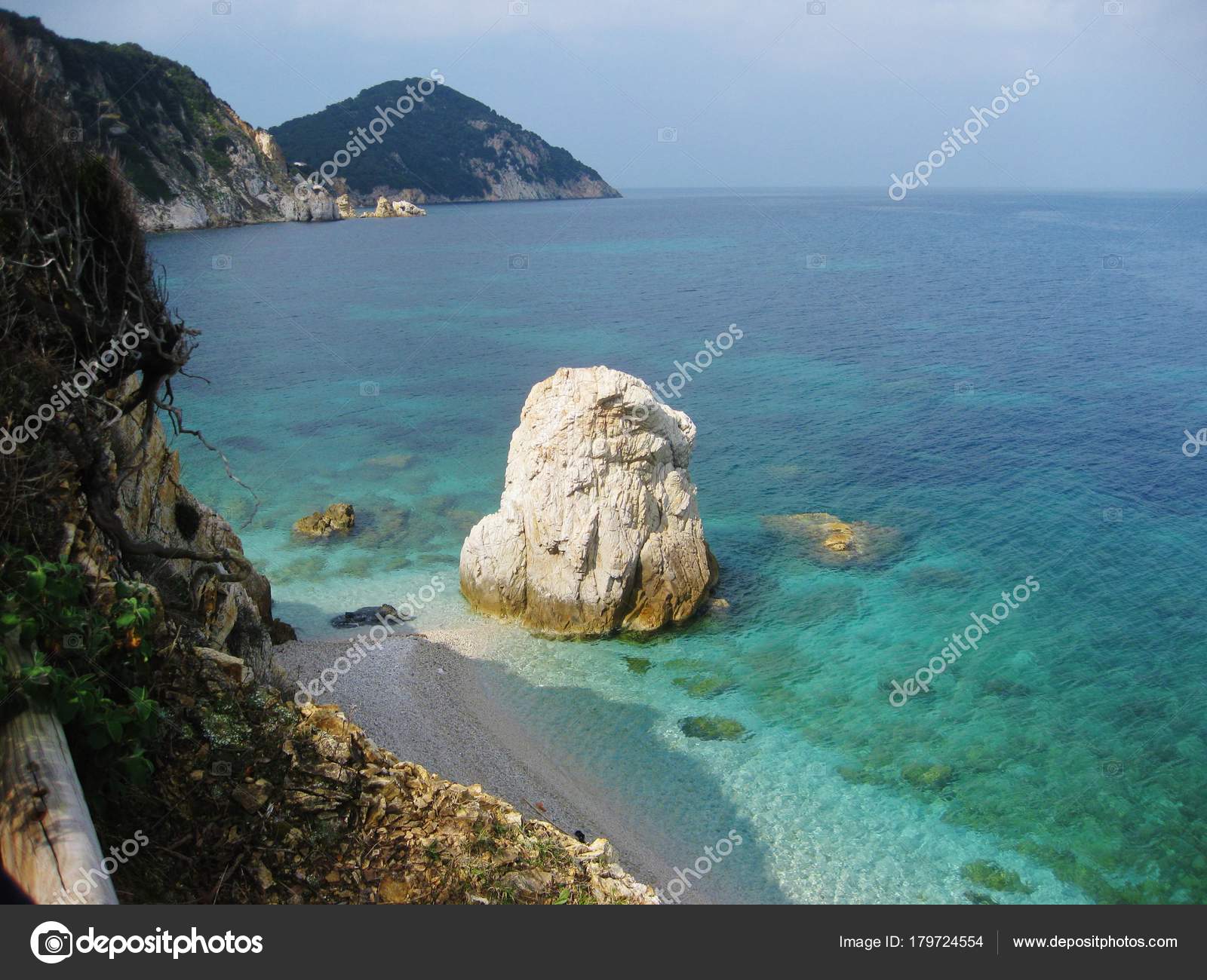 Spiaggia Ciottoli Sansone Isola Elba Italia Foto Stock