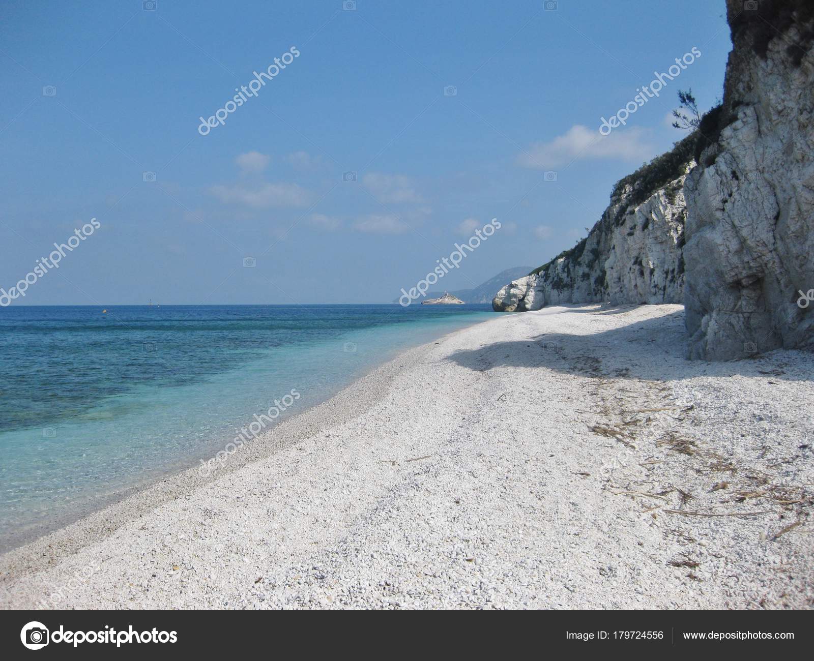 Spiaggia Capo Bianco Ciottoli Isola Elba Italia Foto Stock