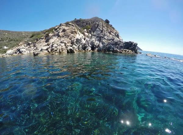 Cavoli Penhascos Elba Ilha Itália — Fotografia de Stock