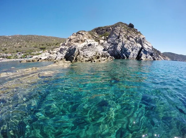 Cavoli Penhascos Elba Ilha Itália — Fotografia de Stock