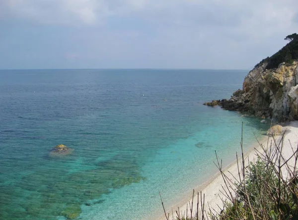 Гребной Пляж Сорженте Остров Эльба Италия — стоковое фото
