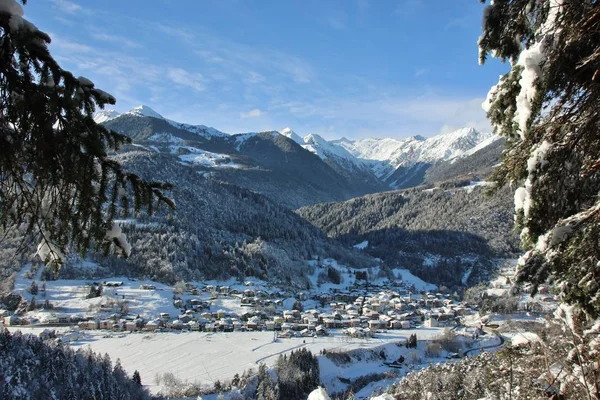 Alpské Vesnice Bondo Sella Giudicarie Trentino Alto Adige Itálie — Stock fotografie