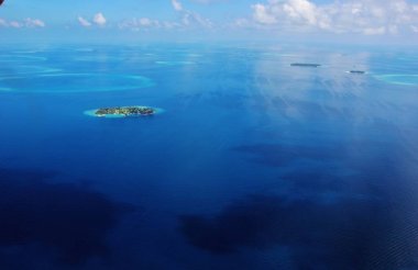 Deniz uçağı, Maldivler atolls havadan görünümü