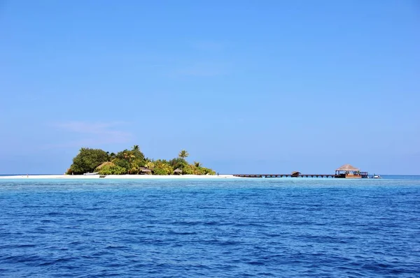 Lonubo 沙漠岛 阿里环礁 马尔代夫 图库图片