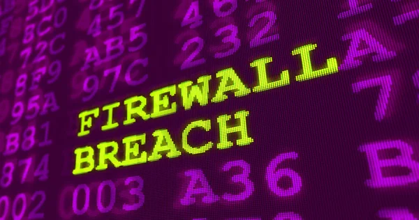 Cyber attack ultra violet warnings - firewall breach