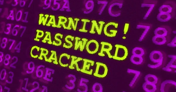 Cyber attack ultra violet warnings - warning password cracked