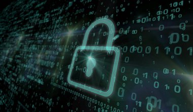 Siber Güvenlik - yeşil asma kilit