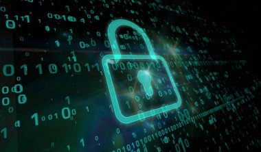 Siber Güvenlik - yeşil asma kilit