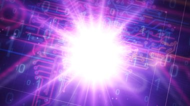 Makine öğrenme fütüristik çizimi