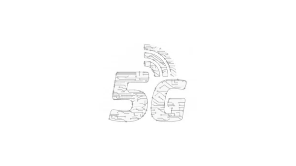 5g mobiles Netzwerk futuristische Illustration — Stockfoto