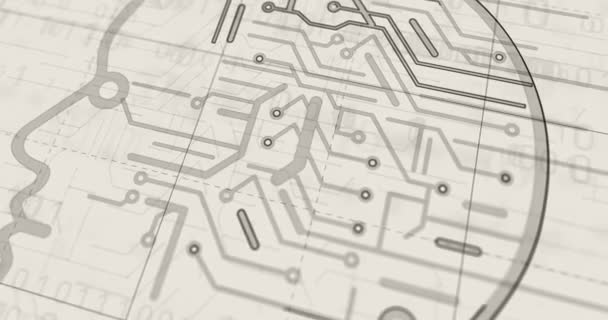 Creación Proyectos Inteligencia Artificial Concepto Abstracto Tecnología Cibernética Aprendizaje Automático — Vídeos de Stock