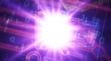 Alışveriş arabası sembolü fütürist illüstrasyon