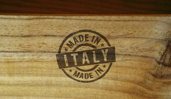 Made in Italy stamp and stamping — 스톡 사진