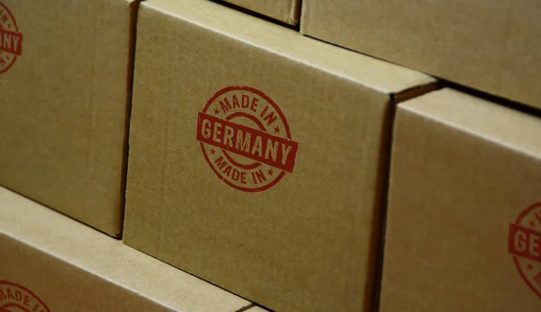 Made in Germany stamp and stamping — Stock Photo, Image