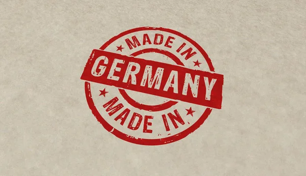 Made in Germany stamp and stamping — ストック写真