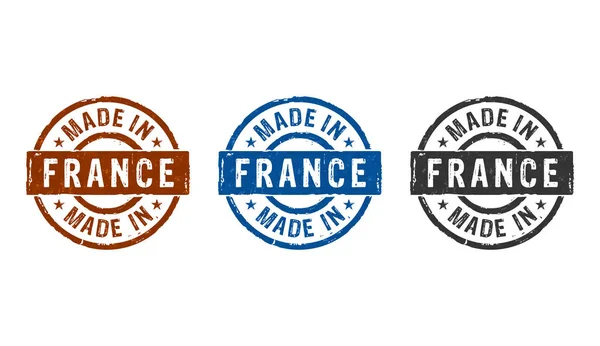 Made in France stamp and stamping — ストック写真