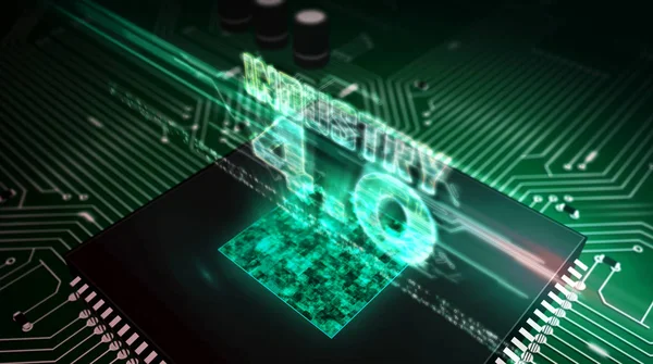 CPU on board with Industry 4.0 hologram