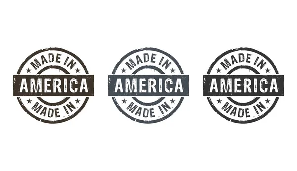 Made in America stamp and stamping — 스톡 사진